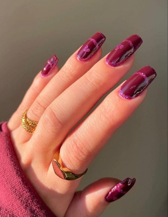 Plum Nail Ideas 1