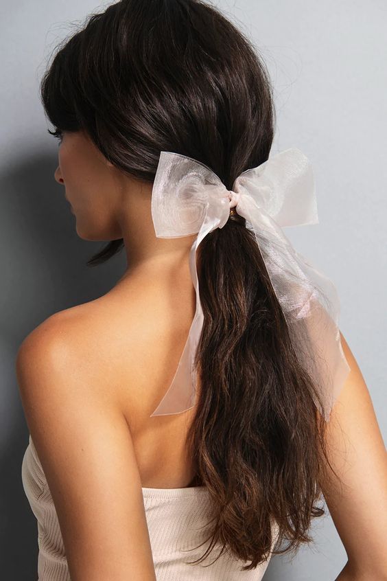 Ponytail with Big Bow Accessory 6