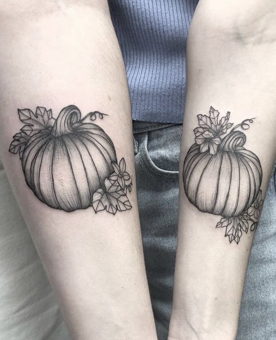 Pumpkin Fall Tattoos 3