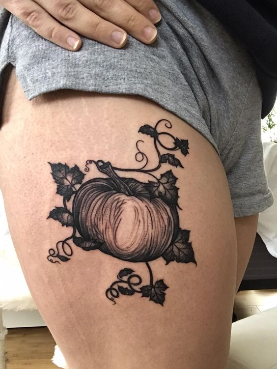 Pumpkin Fall Tattoos 7