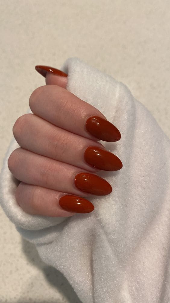 Rust Red Nail Ideas 7