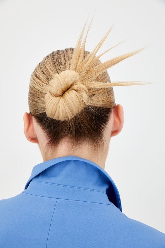 Sleek Spikey Bun 6