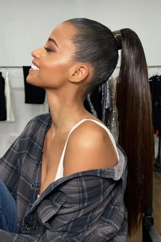 Sleek Straight Ponytail 3