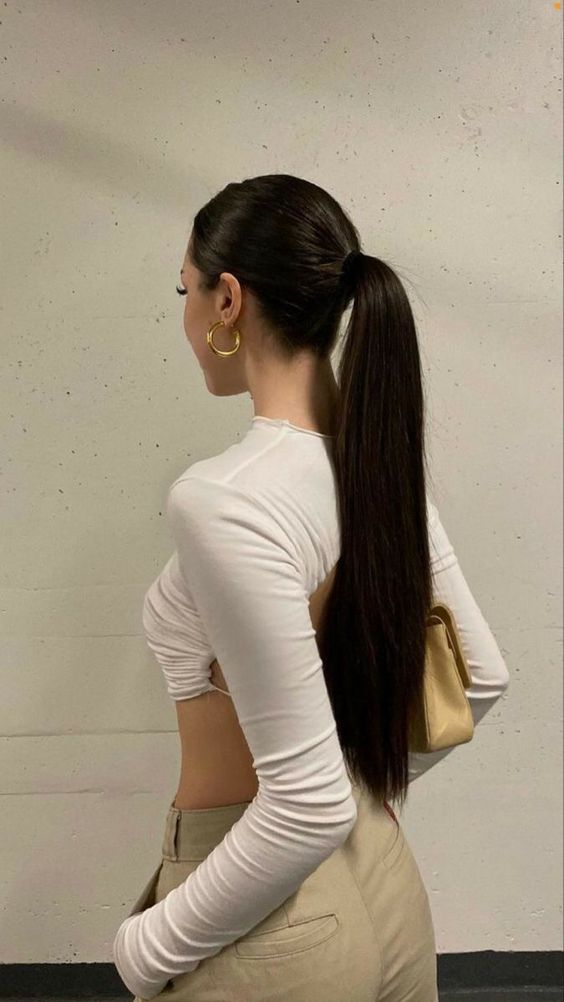 Sleek Straight Ponytail 6