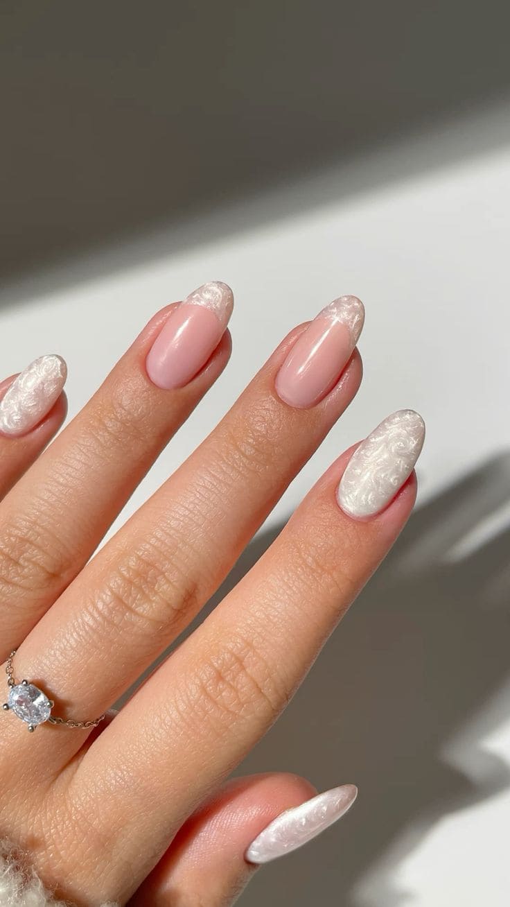 Subtle Pearl Manicure 3