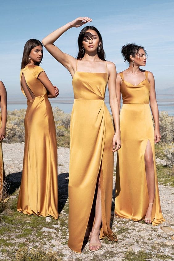 Summer Yellow Dresses For Bridesmaids 1