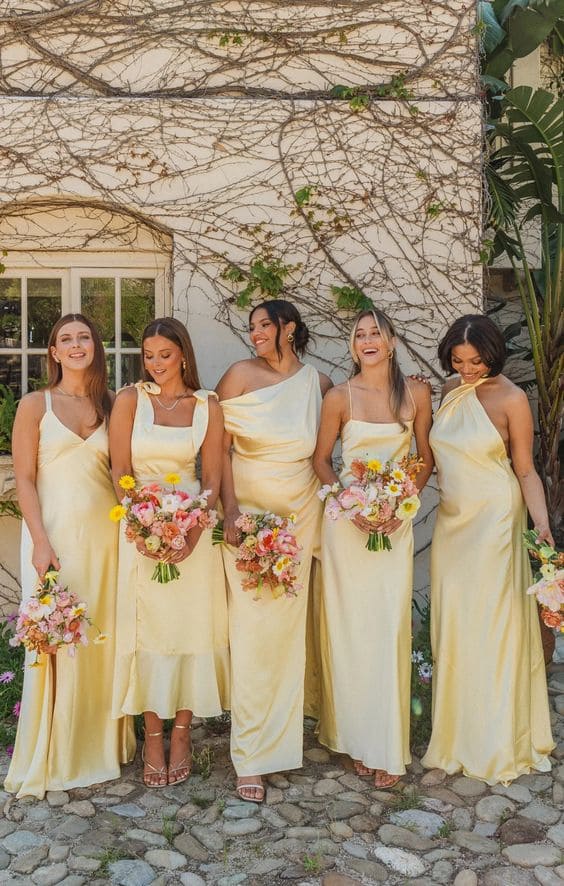 Summer Yellow Dresses For Bridesmaids 3