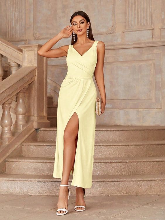 Summer Yellow Dresses For Bridesmaids 6