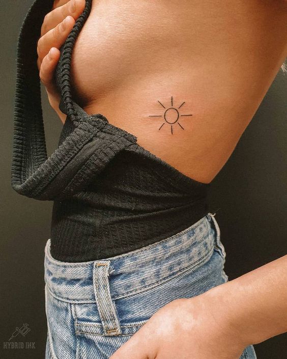 Sun Rib Tattoos 1