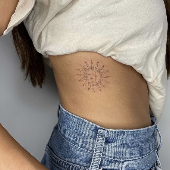 Sun Rib Tattoos 3