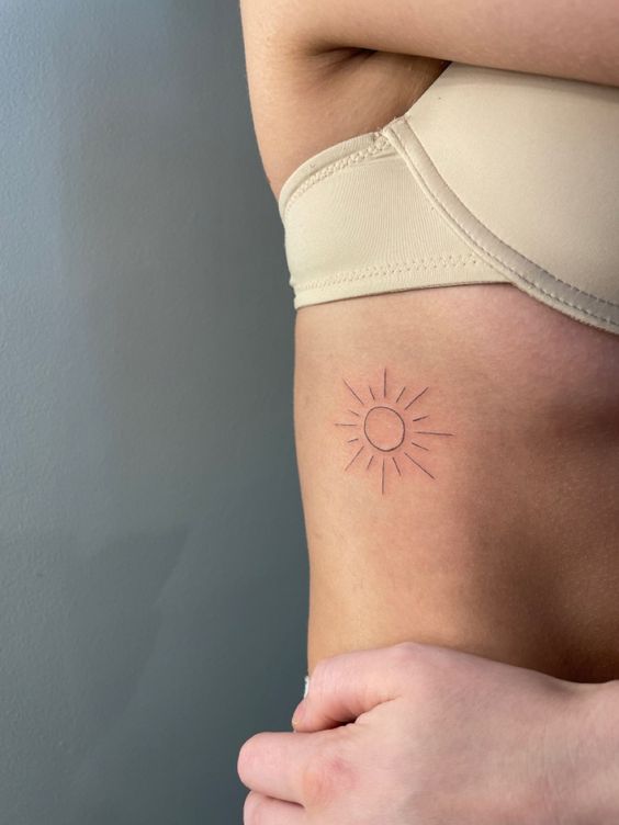 Sun Rib Tattoos 5