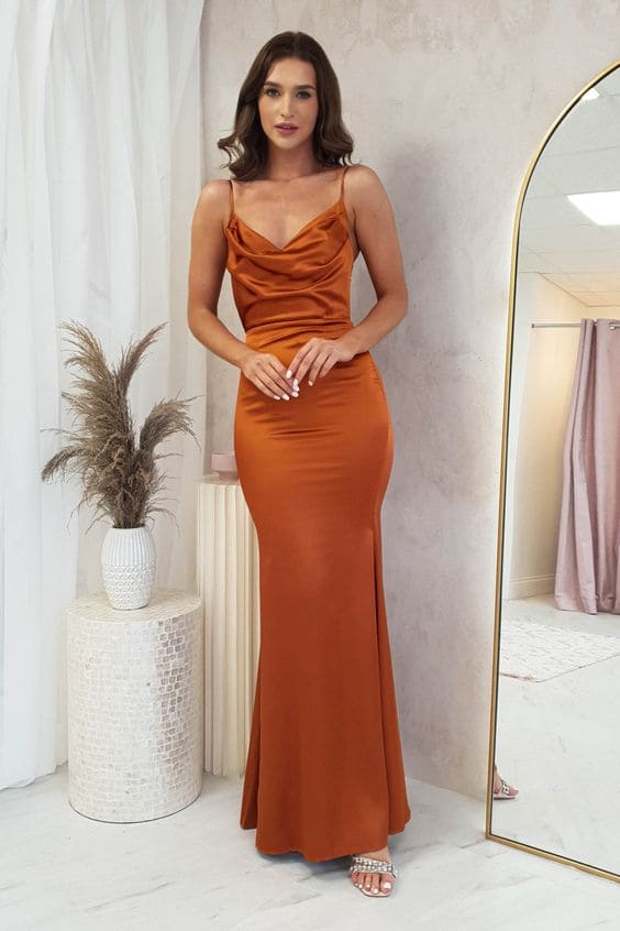 Sunset Orange Gowns 1