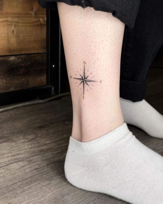 Tiny Compass Tattoo 2