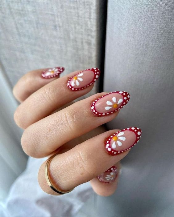 Unique Flower Manicure 6