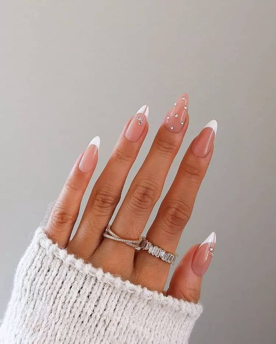 White French Tips With A Twist 3