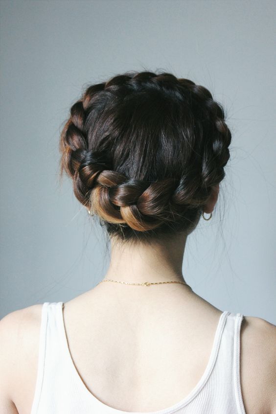 Braided Crown Updo 1