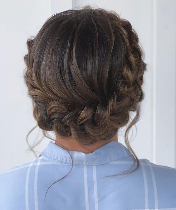 Braided Crown Updo 2