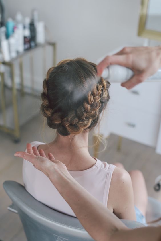 Braided Crown Updo 6