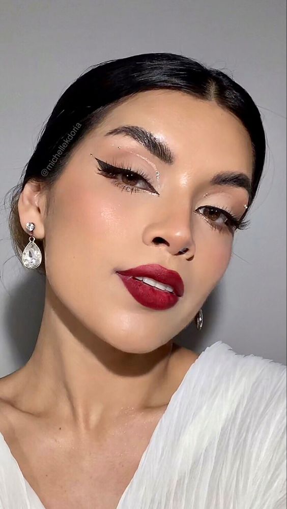 Cranberry Red Makeup 3