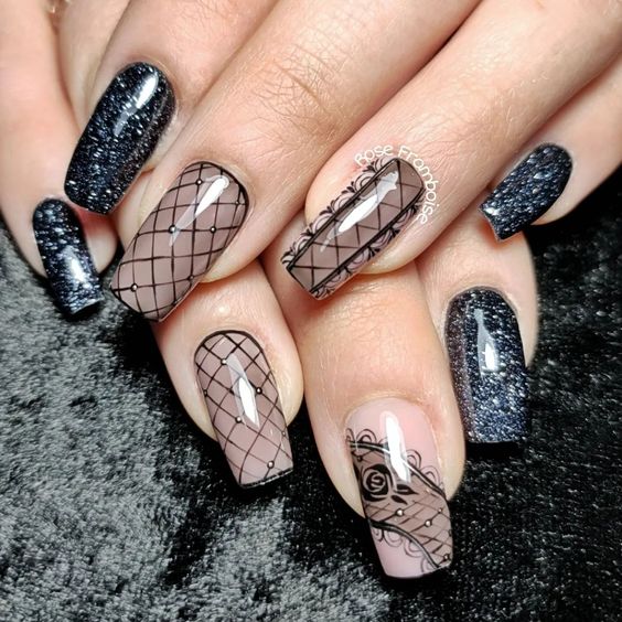 Lace Nail Art 1