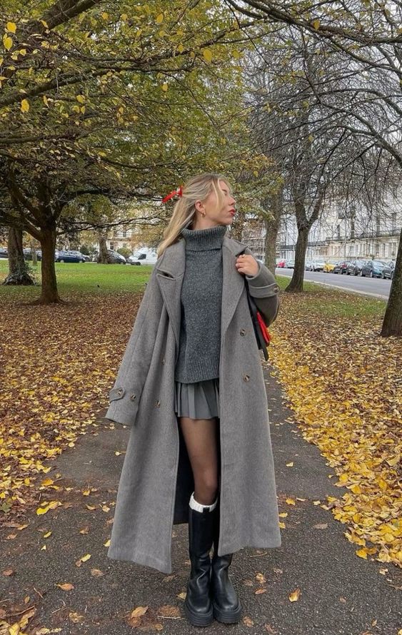 Long Coat Comfy Fall Outfits 6