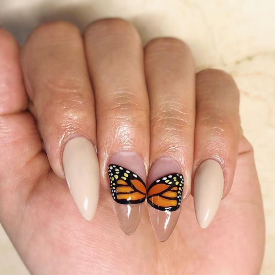 Monarch Nail Art 2