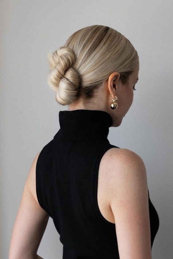 Sleek Low Chignon 5