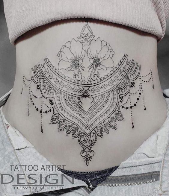 Symmetrical Waist Tattoos 1