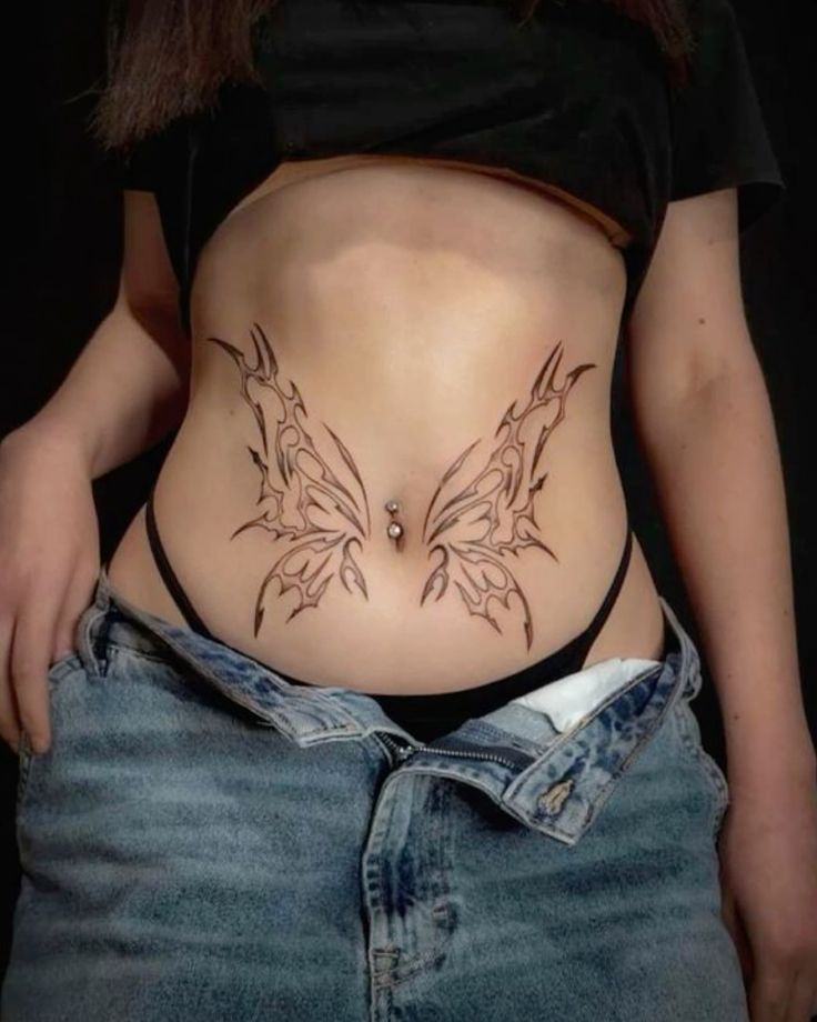 Symmetrical Waist Tattoos 2