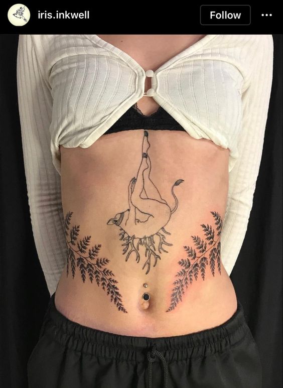 Symmetrical Waist Tattoos 7