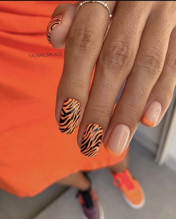 Tiger Nail Art 7