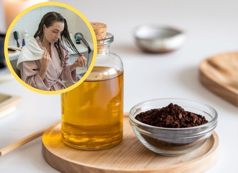 Hair-Growth-Using-Castor-Oil-and-Coffee-Ground