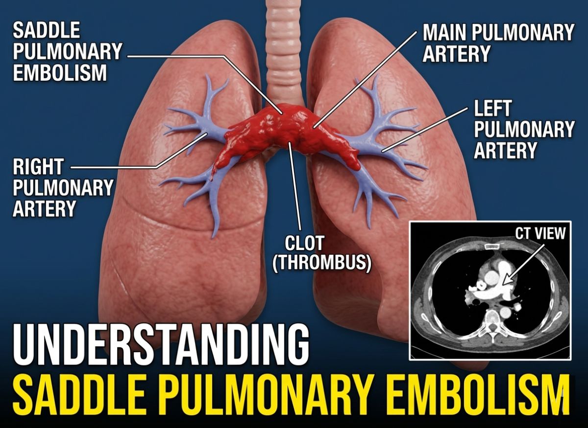 Saddle Pulmonary Embolism: The Life-Threatening Lung Clot You Need to Recognize